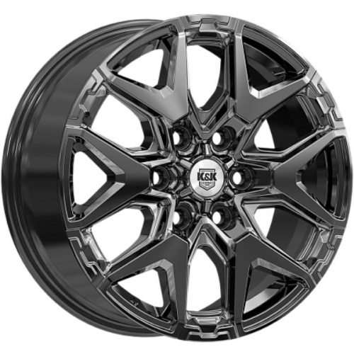 K&K Гангут 7.5x18 6*114.3 ET46 DIA67.1 Алмаз черный Литой
