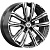 K&K Аламер 7.5x18 5*108 ET33 DIA60.1 Алмаз черный Литой