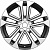 Khomen KHW 1803 7x18 5*108 ET40 DIA57.1 Black-FP Литой