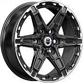 K&K Дистрикт 8x18 6*139.7 ET36 DIA100.1 Черный бриллиант Литой