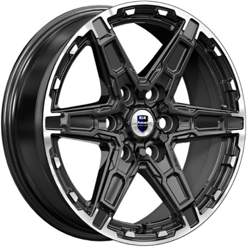 K&K Дистрикт 8x18 6*114.3 ET42 DIA66.1 Черный бриллиант Литой