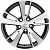 Khomen KHW 1704 7x17 5*114.3 ET38 DIA67.1 Black-FP Литой
