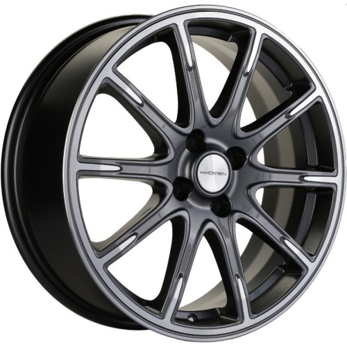 Khomen KHW 1707 6.5x17 4*100 ET50 DIA60.1 Gray-FP Литой