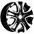 Khomen KHW 1503 6x15 4*100 ET40 DIA60.1 Black-FP Литой