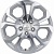 Khomen KHW 1711 6.5x17 5*114.3 ET50 DIA66.1 F-Silver-FP Литой