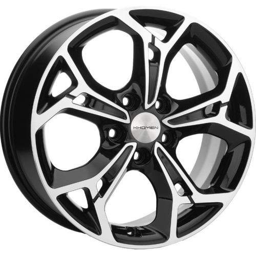 Khomen KHW 1702 7x17 5*114.3 ET51 DIA67.1 Black-FP Литой