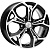 Khomen KHW 1702 7x17 5*114.3 ET37 DIA66.6 Black-FP Литой