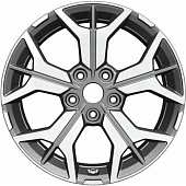 Khomen KHW 1715 7x17 5*110 ET46 DIA63.3 Black Литой