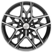 Khomen KHW 1709 7x17 5*108 ET50 DIA63.3 Black Литой