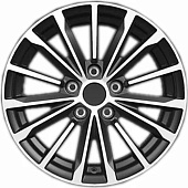 Khomen KHW 1611 6.5x16 5*110 ET46 DIA63.3 Black Литой