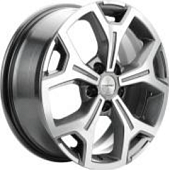 Khomen KHW 1710 6.5x17 5*120 ET55 DIA65.1 Gray-FP Литой
