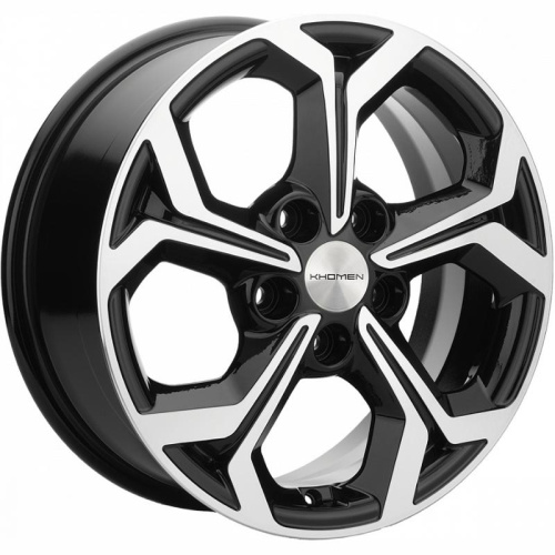 Khomen KHW 1606 6.5x16 5*114.3 ET45 DIA60.1 Black-FP Литой