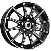 K&K Сиеста 6x15 5*105 ET39 DIA56.6 Алмаз черный Литой