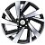Khomen KHW 1801 7.5x18 5*114.3 ET39 DIA60.1 Black-FP Литой