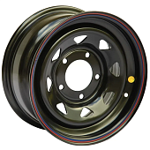 Off Road Wheels УАЗ 8x16 5*139.7 ET-3 DIA110.1 Matt black Штампованный