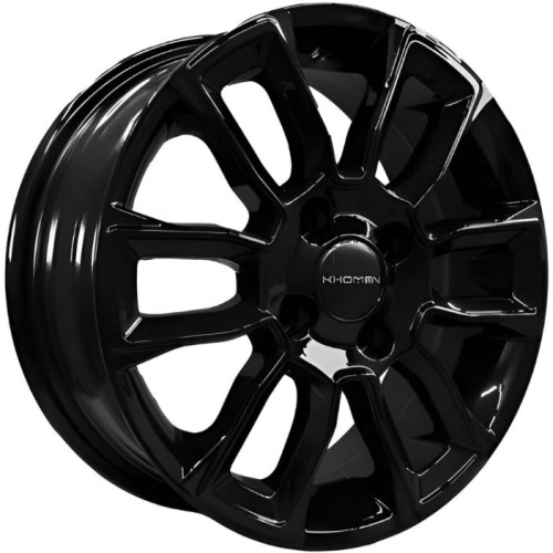 Khomen KHW 1406 5.5x14 4*100 ET43 DIA67.1 Black Литой