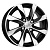 K&K Джемини 5.5x14 4*100 ET43 DIA60.1 Алмаз черный Литой