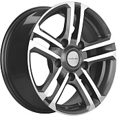 Khomen KHW 1602 6.5x16 5*139.7 ET35 DIA98.5 Gray-FP Литой