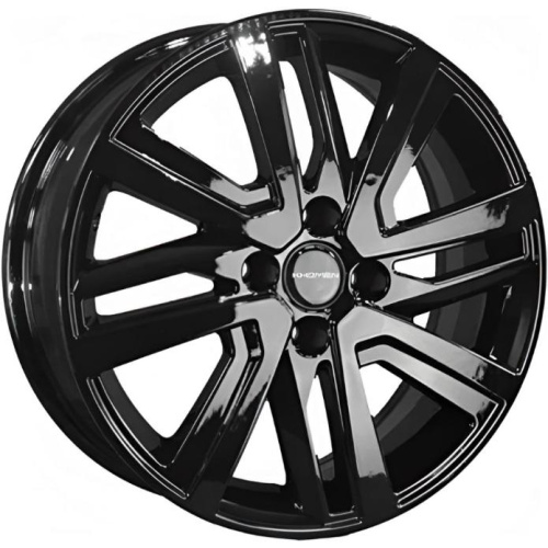 Khomen KHW 1609 6x16 4*100 ET48 DIA54.1 Black Литой