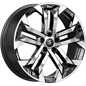 K&K KP015 7.5x19 5*114.3 ET45 DIA60.1 Алмаз черный Литой