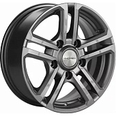 Khomen KHW 1602 6.5x16 5*139.7 ET35 DIA98.5 Gray Литой