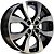 K&K Балу 6.5x17 4*100 ET41 DIA60.1 Алмаз черный Литой