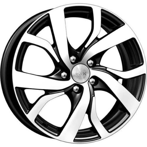 K&K Палермо 6.5x16 5*100 ET42 DIA57.1 Алмаз черный Литой