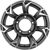 Khomen KHW 1505 5.5x15 5*139.7 ET5 DIA98.5 Gray Литой