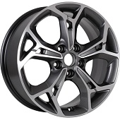 Khomen KHW 1702 7x17 5*110 ET46 DIA63.3 Black Литой