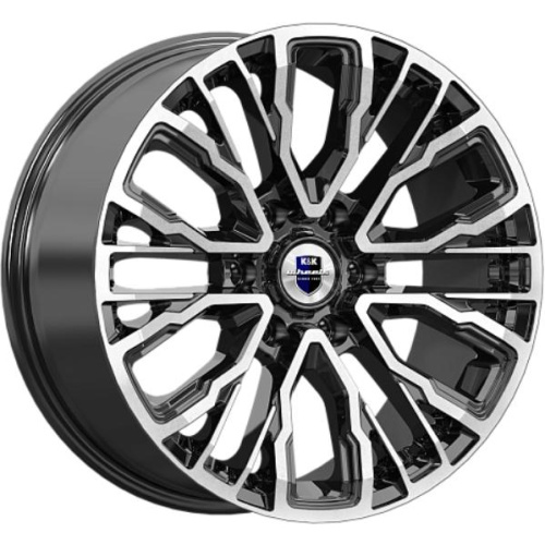 K&K Кортес 8.5x19 6*139.7 ET25 DIA106.1 Алмаз черный Литой