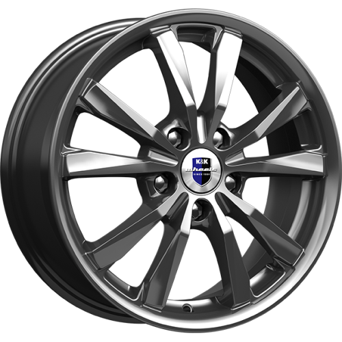 K&K Спайдер 6.5x16 5*108 ET50 DIA63.3 Блэк платинум Литой