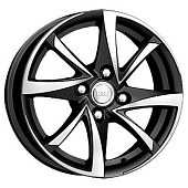 K&K Игуана 6.5x15 4*98 ET35 DIA58.6 Алмаз черный Литой
