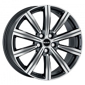 MAK Birmingham 8.5x20 5*108 ET45 DIA63.3 Hyper Black Face Polished Литой