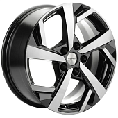 Khomen KHW 1712 7x17 5*110 ET45 DIA67.1 Black-FP Литой