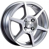 Скад Ягуар 5.5x14 4*98 ET38 DIA58.6 Алмаз белый Литой